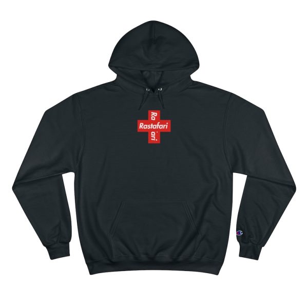 Rastafari Cross Champion Hoodie - Image 13