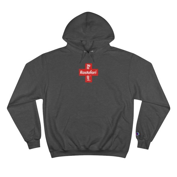 Rastafari Cross Champion Hoodie - Image 7