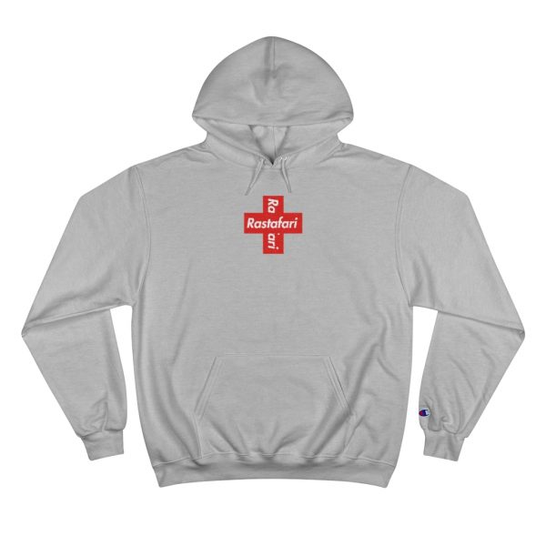 Rastafari Cross Champion Hoodie - Image 4