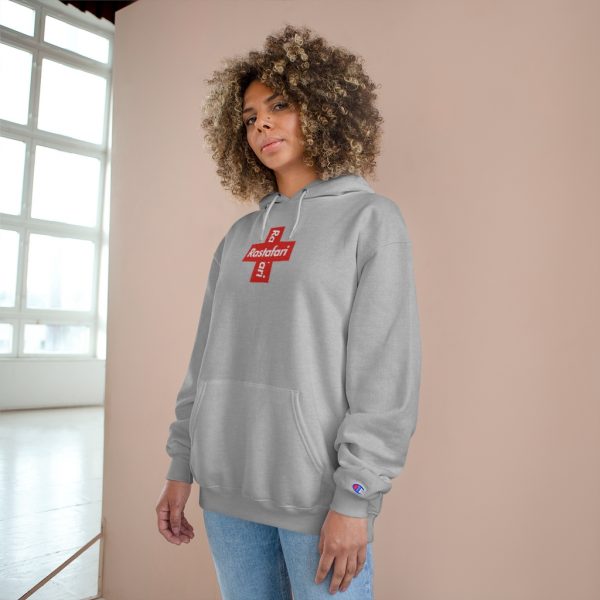 Rastafari Cross Champion Hoodie - Image 6