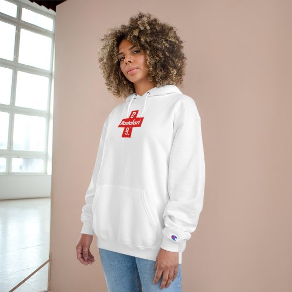 Rastafari Cross Champion Hoodie - Image 3